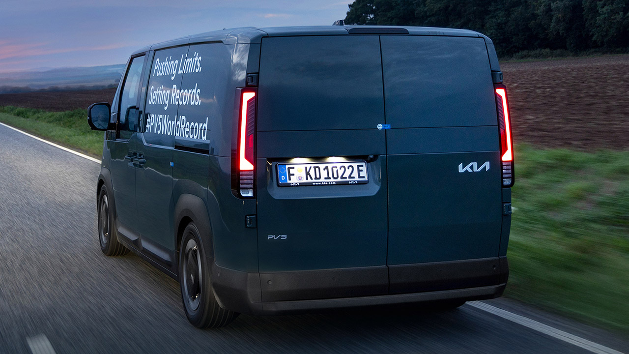 Kia PV5 Cargo Van EV Guinness World Record