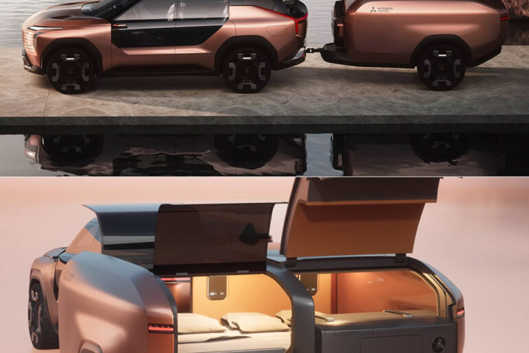 When SUV Meets Expandable Camper, You Get the Mitsubishi Elevance Concept Mitsubishi Elevance Concept SUV Expandable Camper Trailer