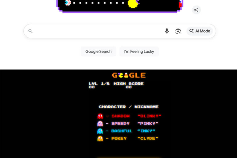 New Google Doodle’s Spooky Tribute to Pac-Man’s 45 Years Has Playable Easter Egg
