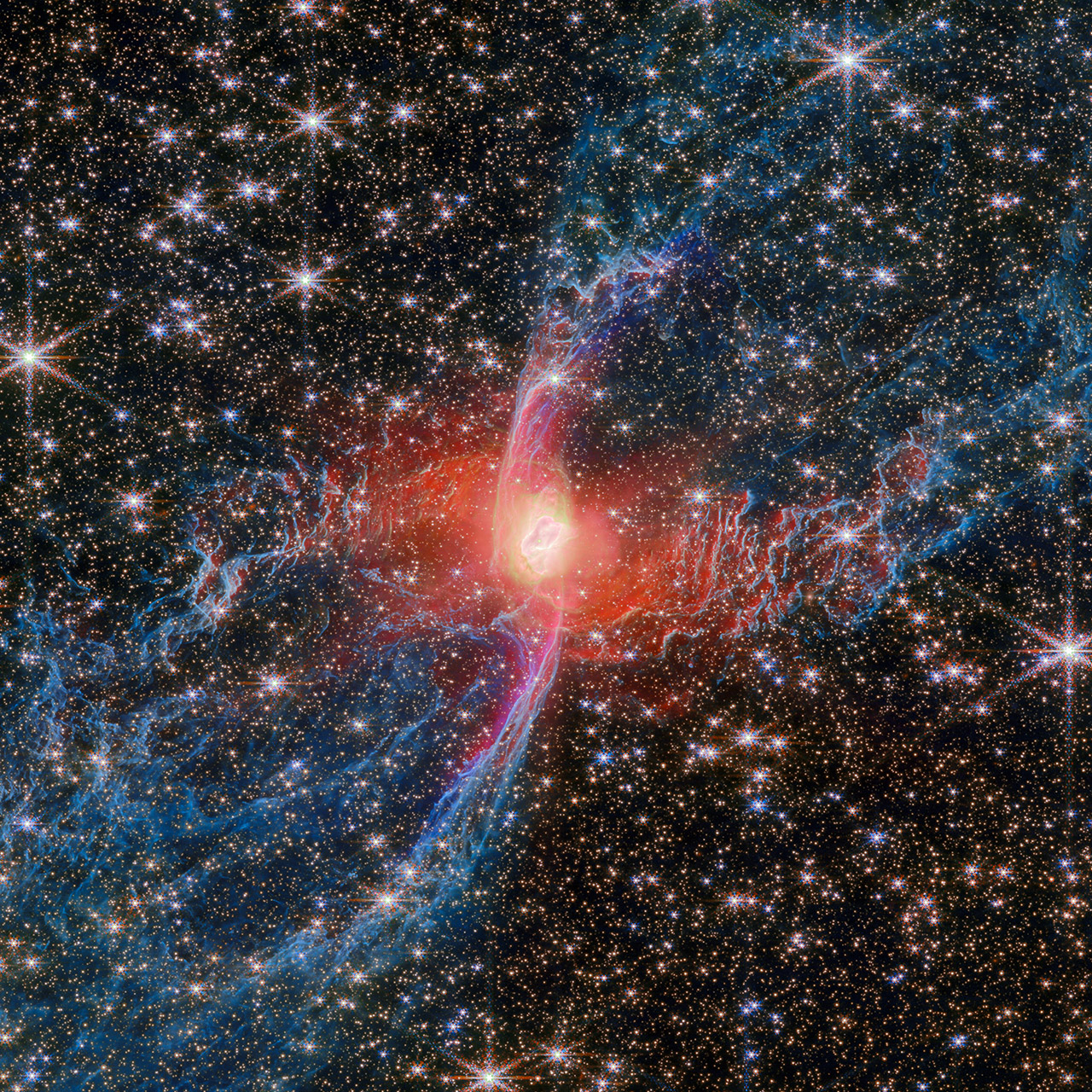 James Webb Space Telescope Red Spider Nebula NGC 6537