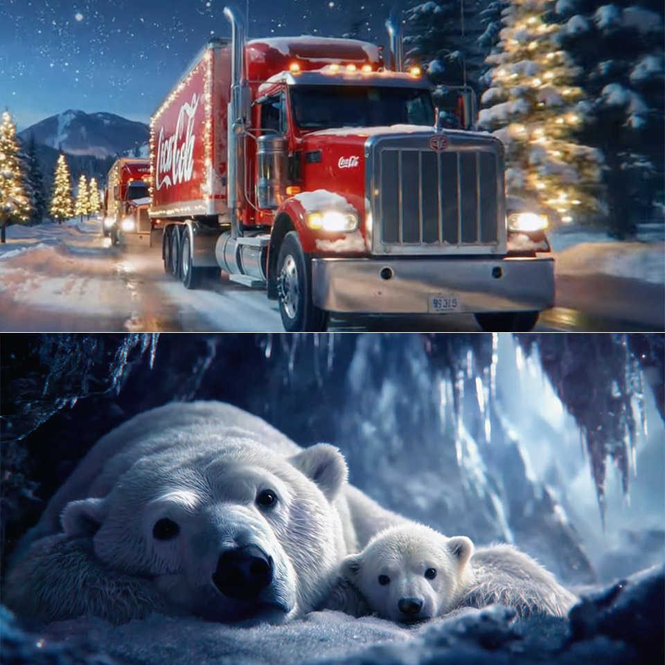 Coca-Cola Holidays are Coming AI Ad 2025