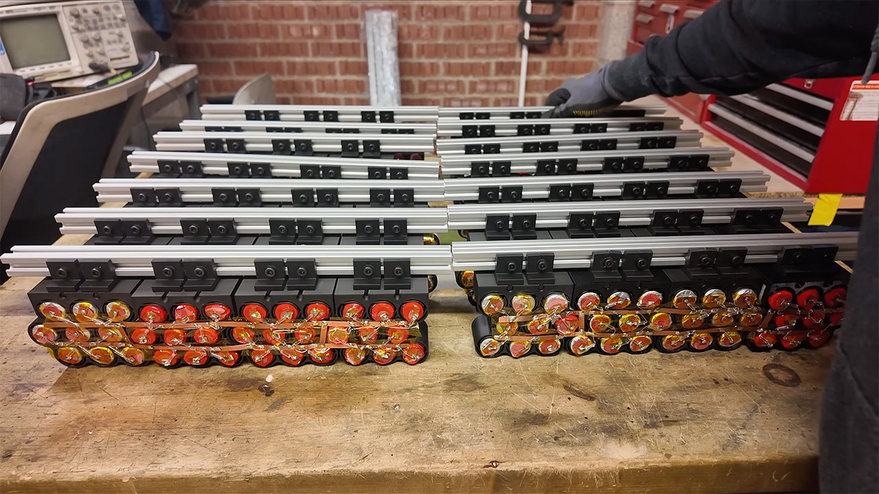 Overlook the Tesla Powerwall, this Engineer Used 500 Disposable Vapes to Construct His Personal Model 3 Disposable Vape Powerwall Homemade