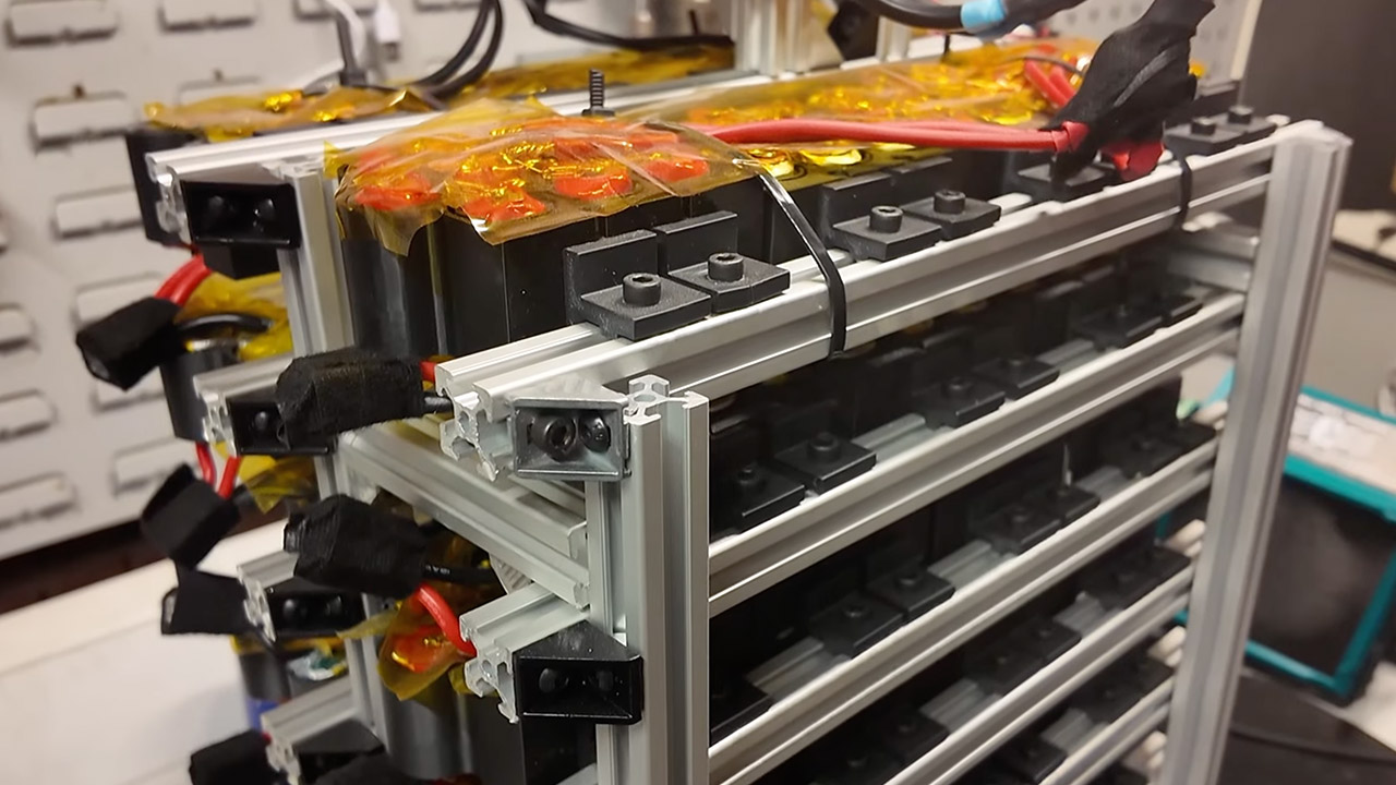 Overlook the Tesla Powerwall, this Engineer Used 500 Disposable Vapes to Construct His Personal Model 4 Disposable Vape Powerwall Homemade