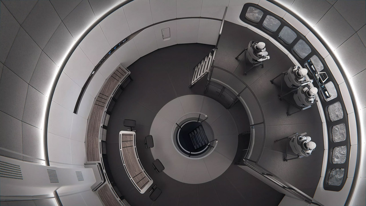 SpaceX Starship HLS Lander Moon Interior