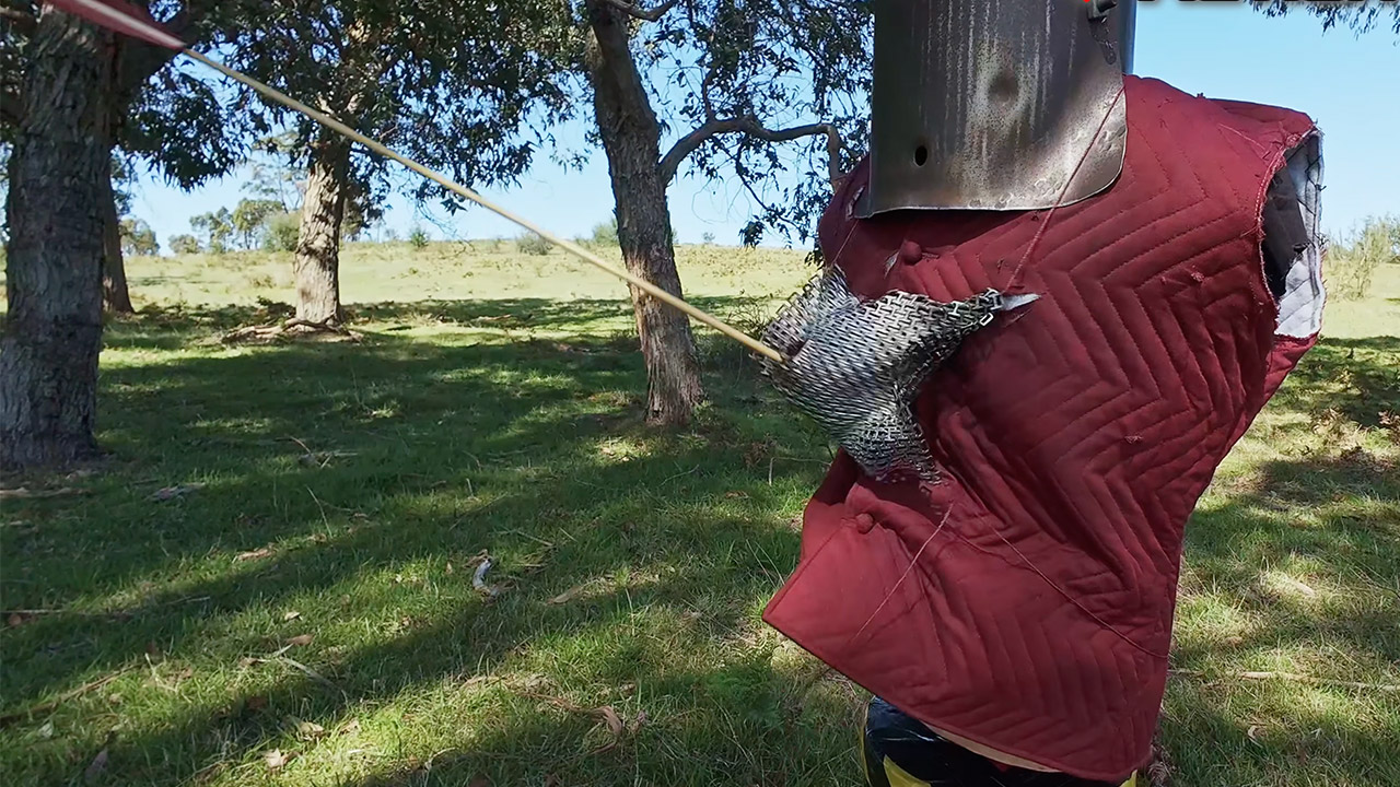 3D-Printed Chainmail Armor Experiment