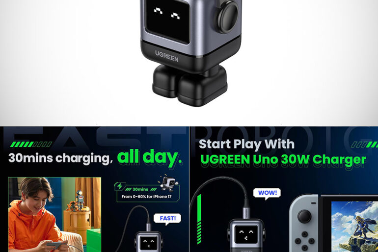 UGREEN Uno 30W USB-C Compact Robot GaN Fast Charger