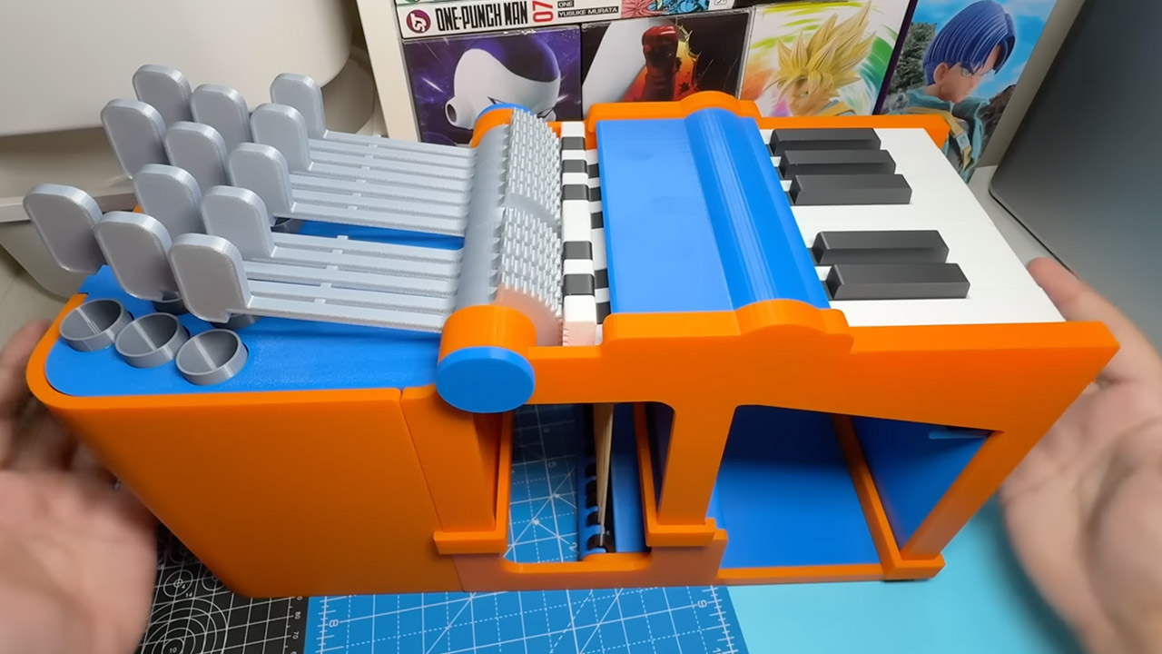 3D-Printed Working Piano