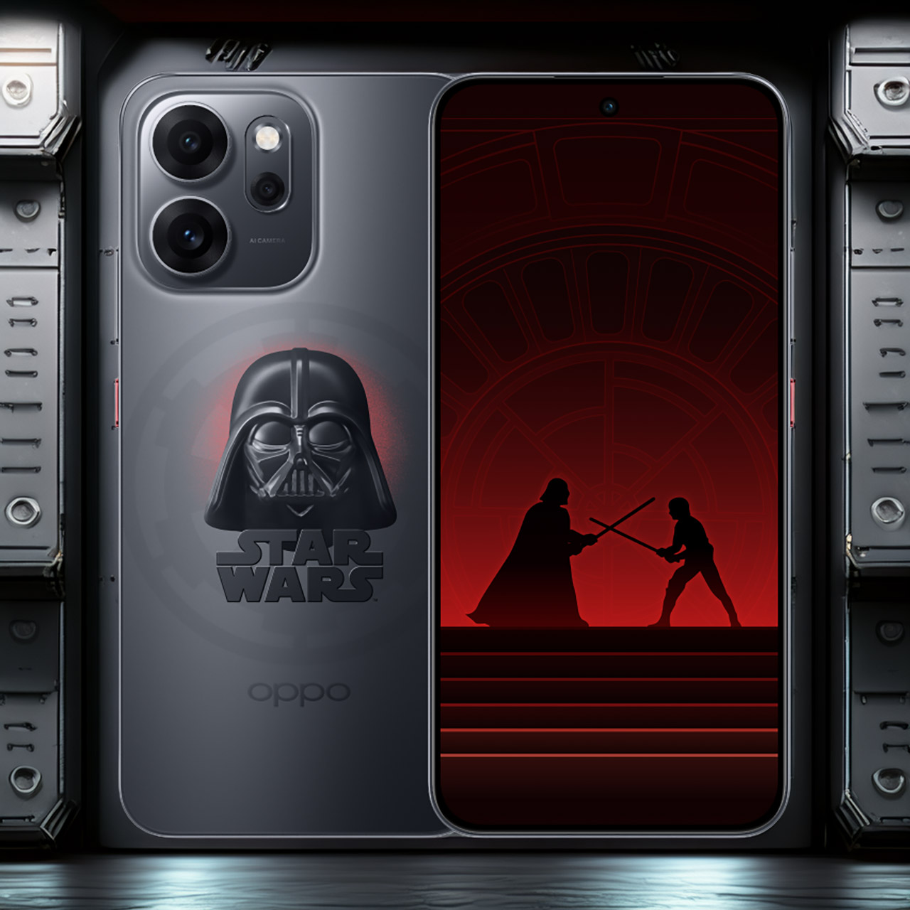 Oppo Reno14 F Star Wars Dark Side Edition