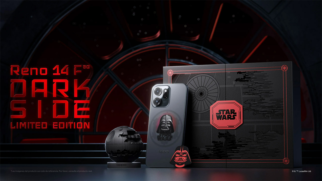 Oppo Reno14 F Star Wars Dark Side Edition