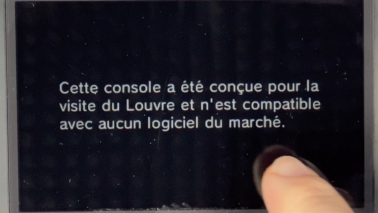 Nintendo 3DS XL Louvre Audio Guide