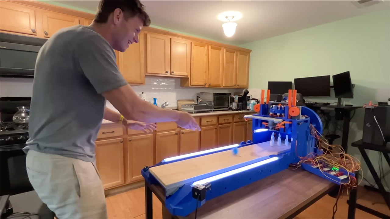 3D-Printed Mini Bowling Lane