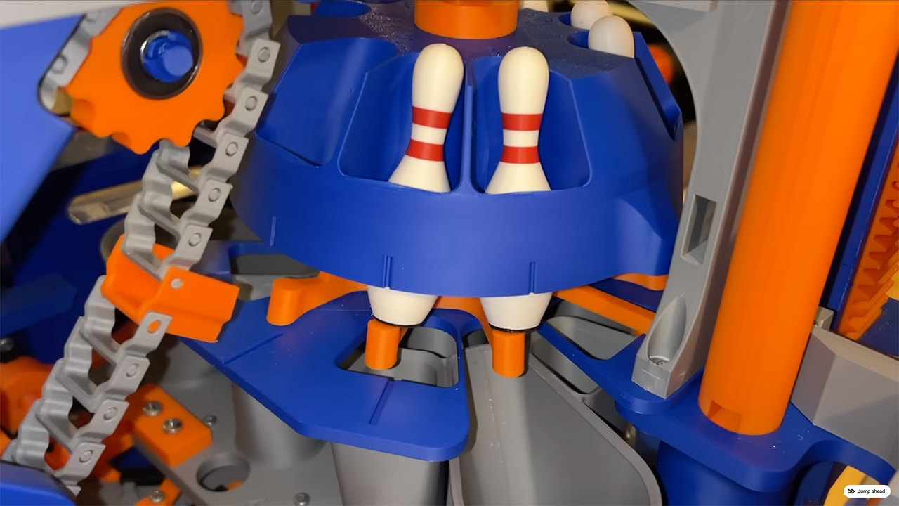 3D-Printed Mini Bowling Lane