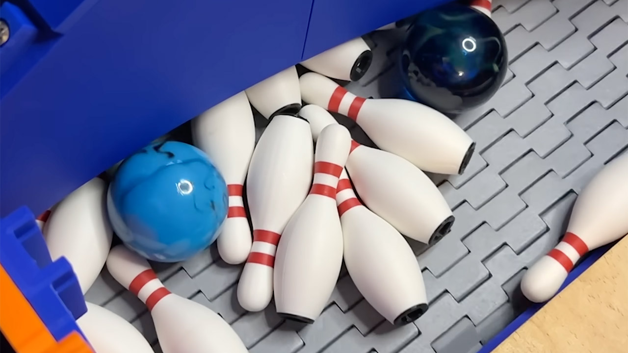 3D-Printed Mini Bowling Lane