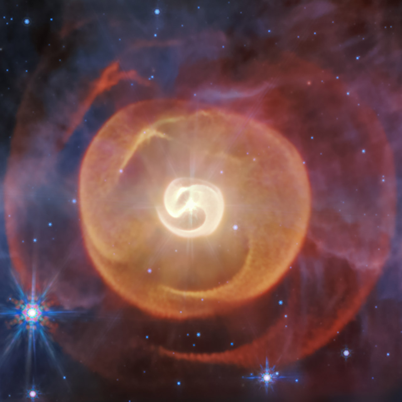 James Webb Space Telescope Wolf-Rayet Star Dust Shell APEP