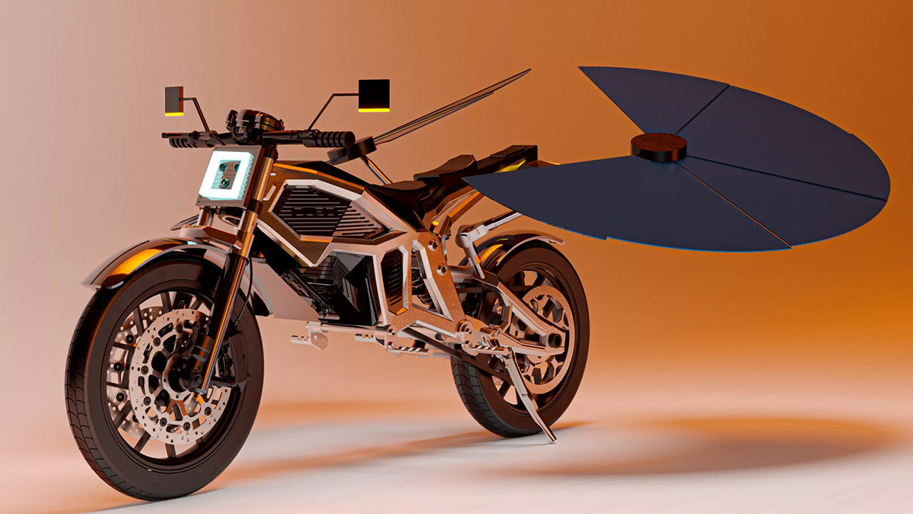 Solaris Self-Charging Solar Motorcycle