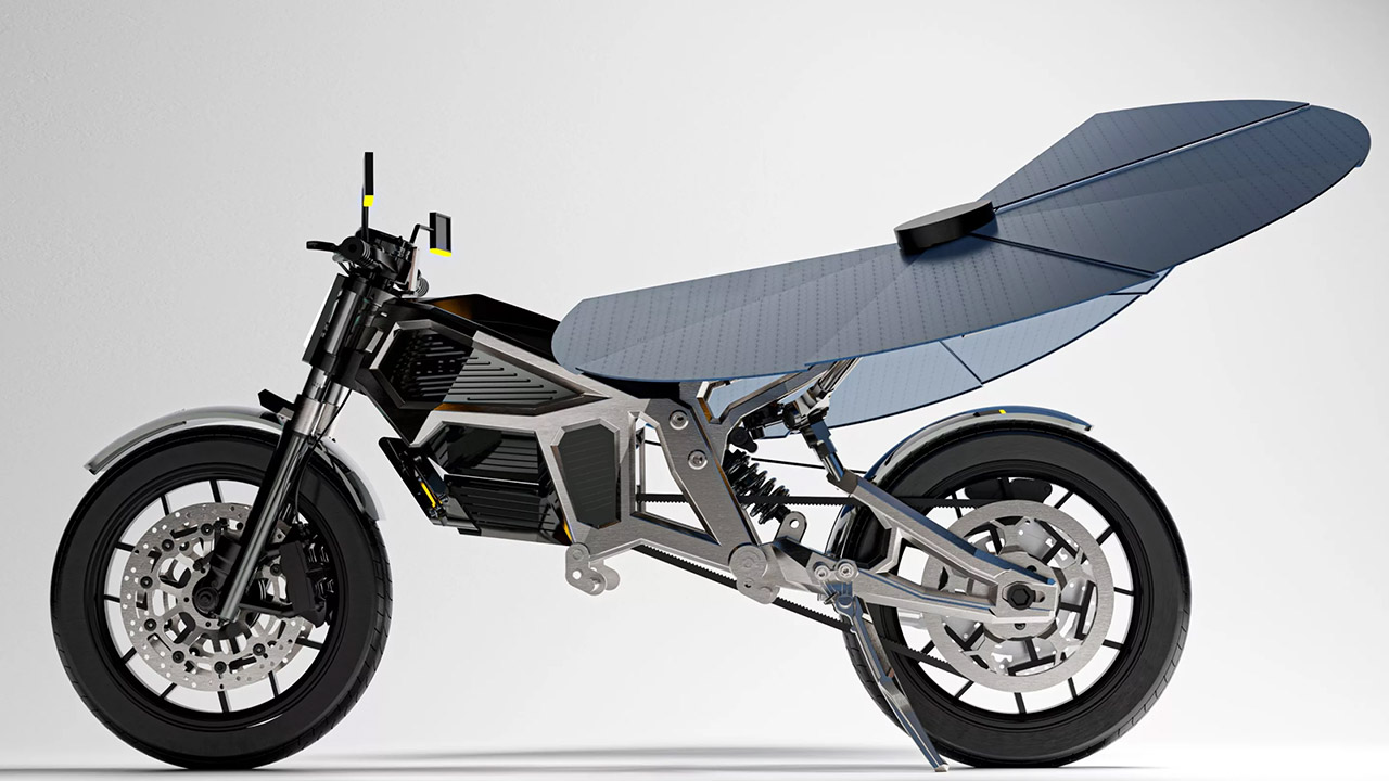 Solaris Self-Charging Solar Motorcycle