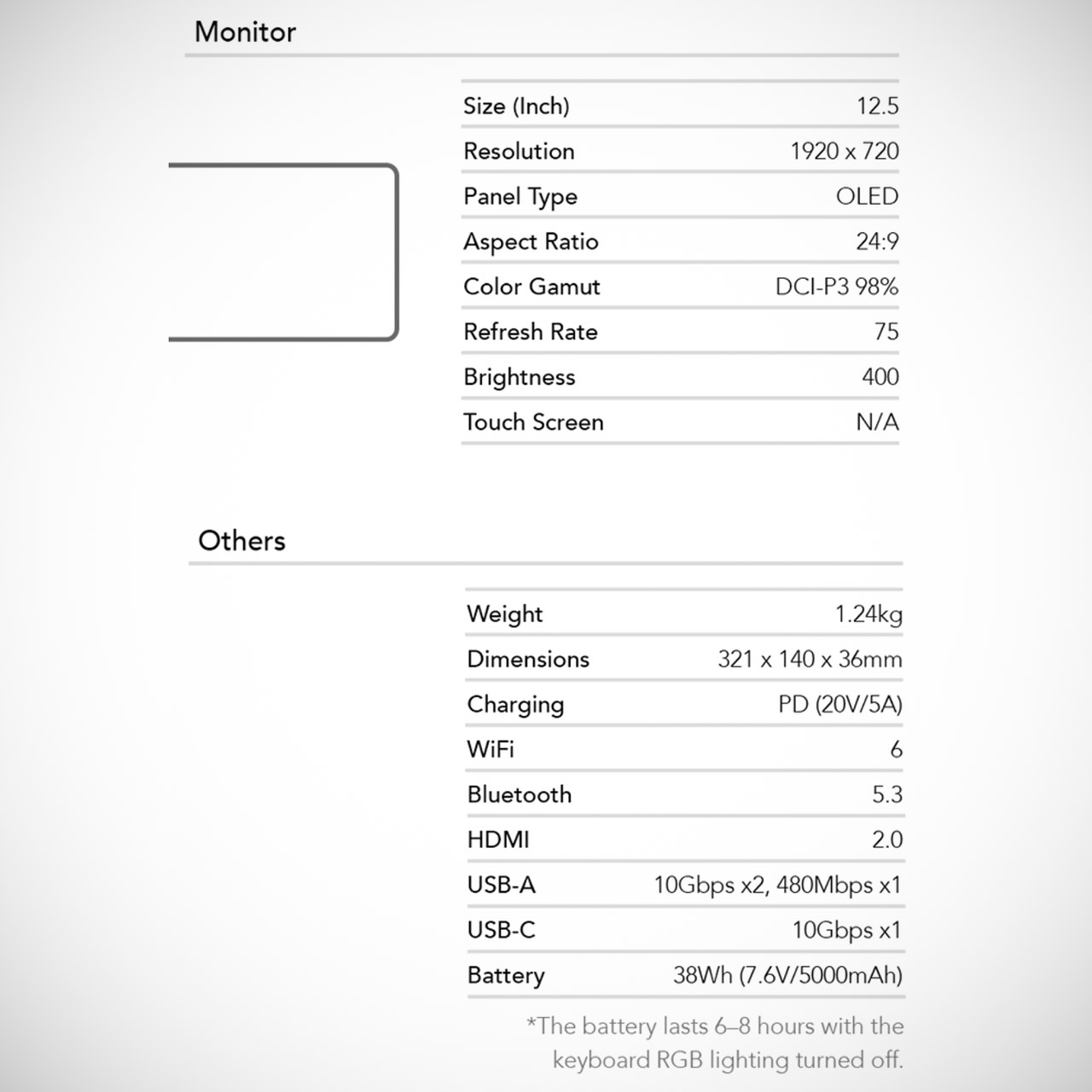 Kernelcom Mini PC Ultrawide Laptop