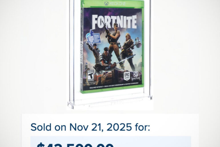Sealed Fortnite Physical Copy Sale Auction Record