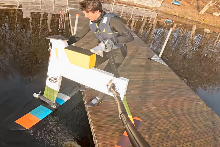 3D-Printed Hydrofoil Bike