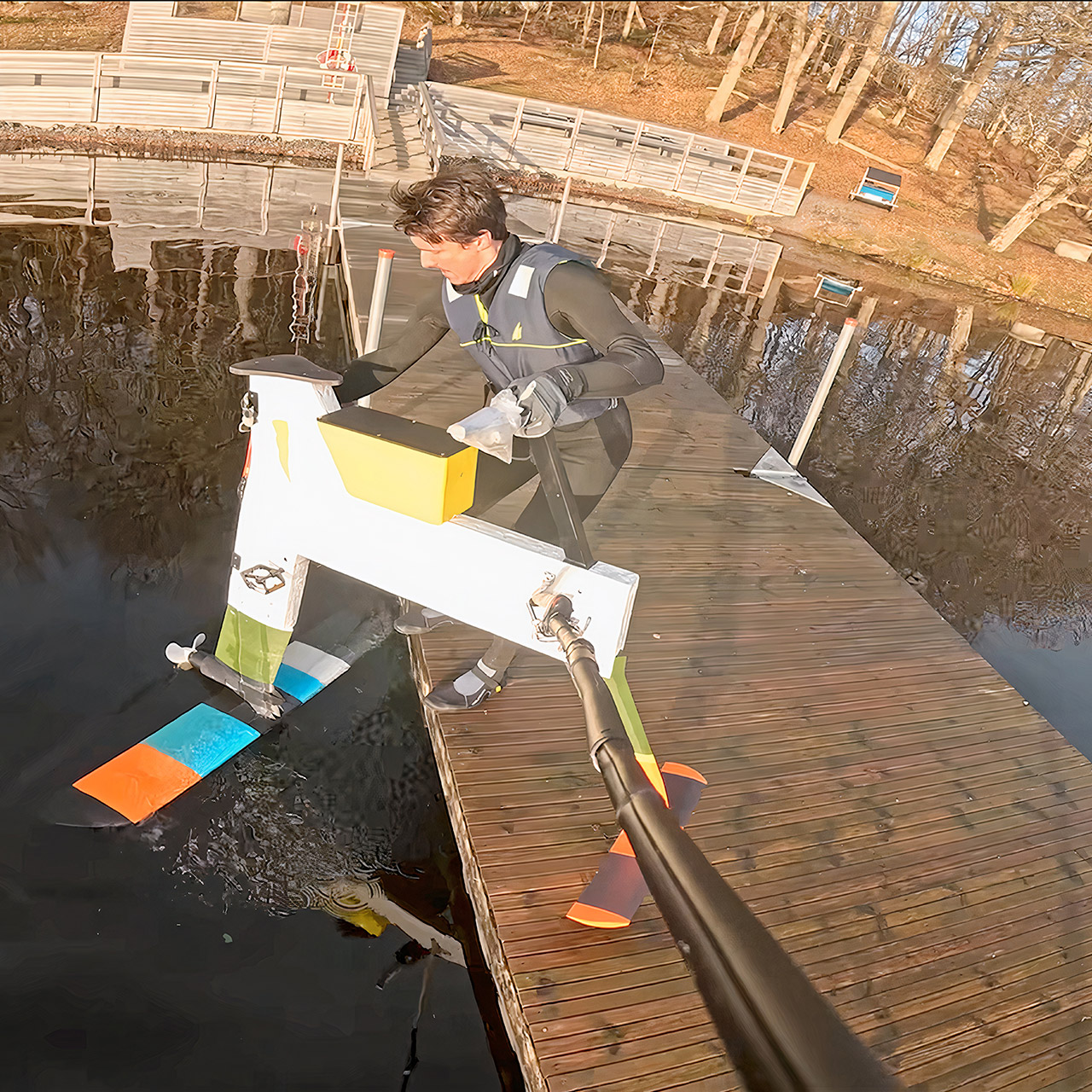 3D-Printed Hydrofoil Bike