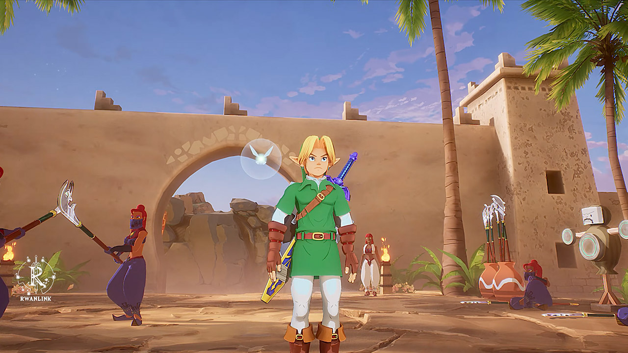 RwanLink Unreal Engine 5 Zelda Ocarina of Time Gerudo Fortress