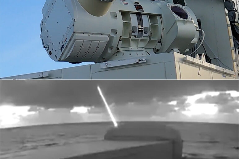 UK DragonFire Laser Take Down Drones