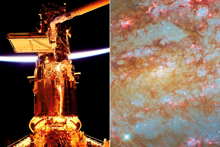 Hubble NGC 1792 Spiral Galaxy