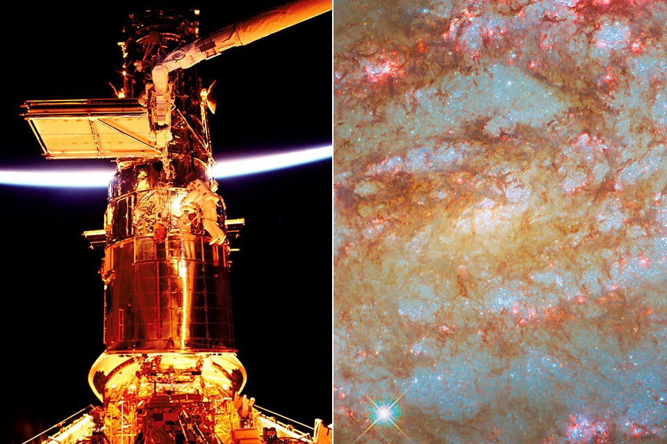 Hubble NGC 1792 Spiral Galaxy