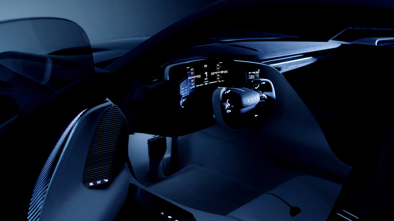 Lexus LFA Concept BEV Sports Car Interior
