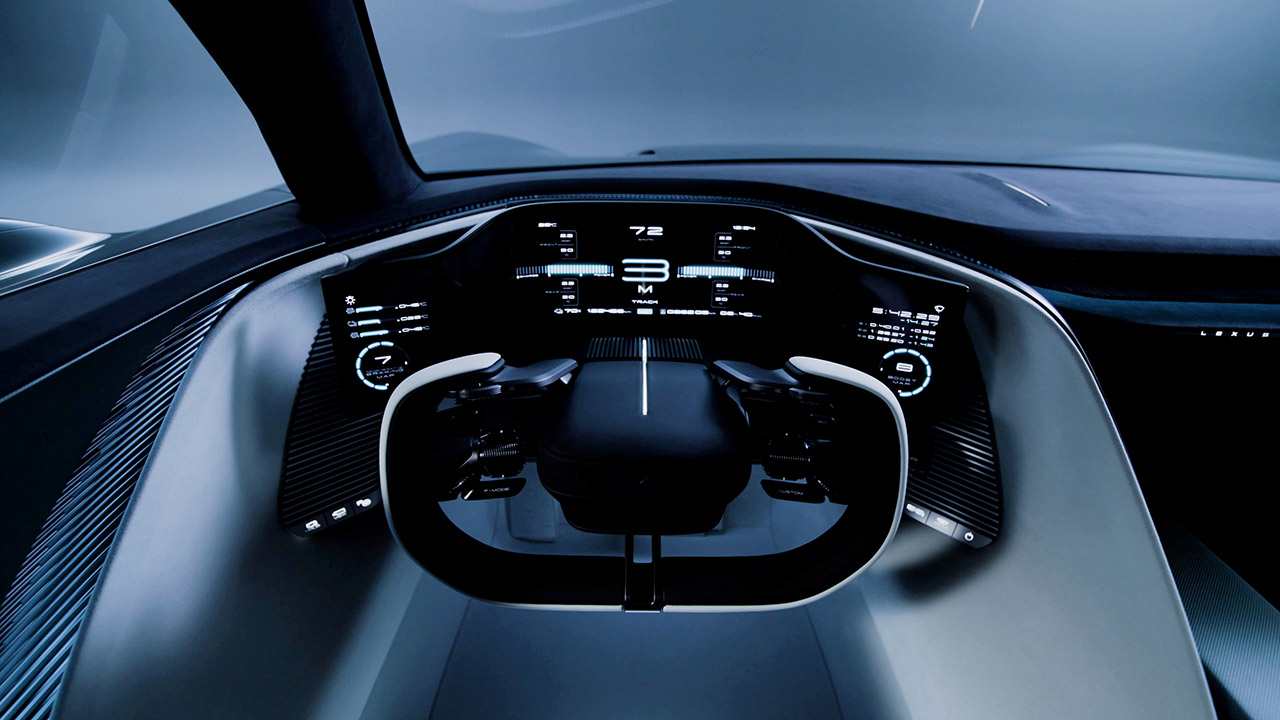 Lexus LFA Concept BEV Sports Car Interior