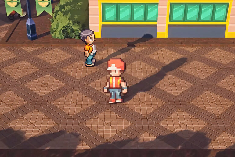 Pokemon HD-2D Unreal Engine 5 Black and White Remake