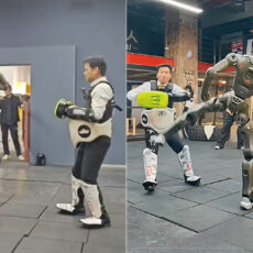 EngineAI T800 Robot CEO Battle Fight