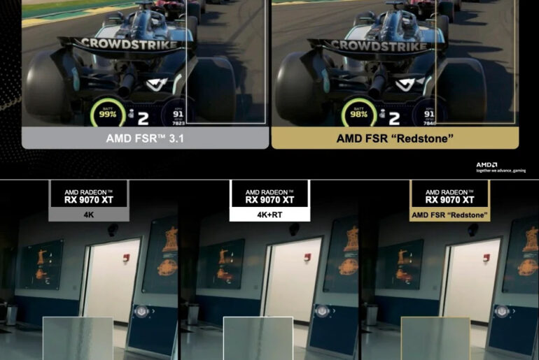 AMD FSR Redstone Machine Learning Upscaling