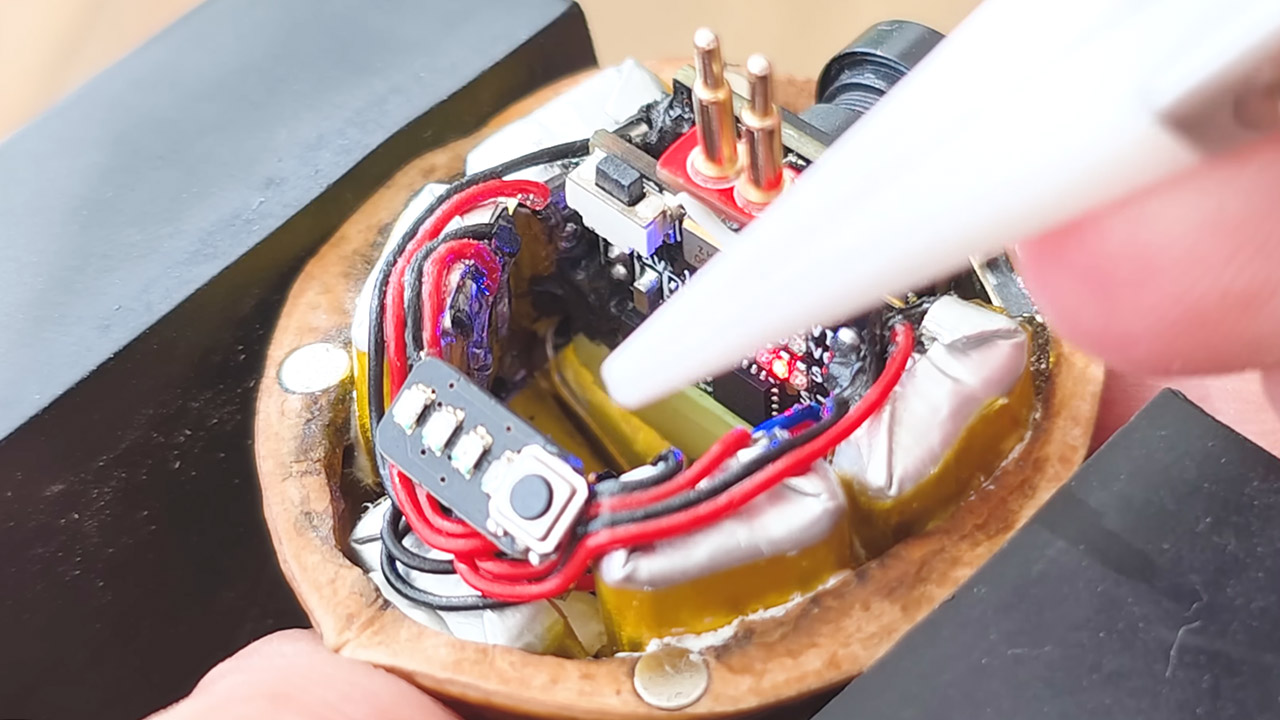 Walnut Shell Spy Camera