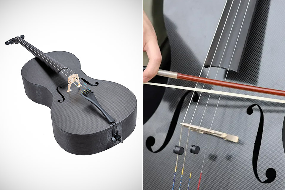 Forte3D 3D-Printed Carbon Fiber Cello