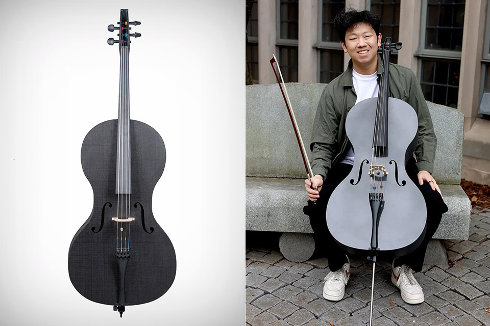 Forte3D 3D-Printed Carbon Fiber Cello