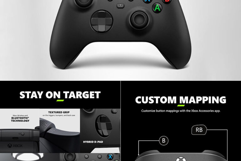 Microsoft Xbox Wireless Controller Carbon Black 2025