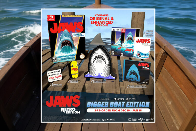 Limited Run Games NES Jaws Game Rerelease PS5 Switch PC