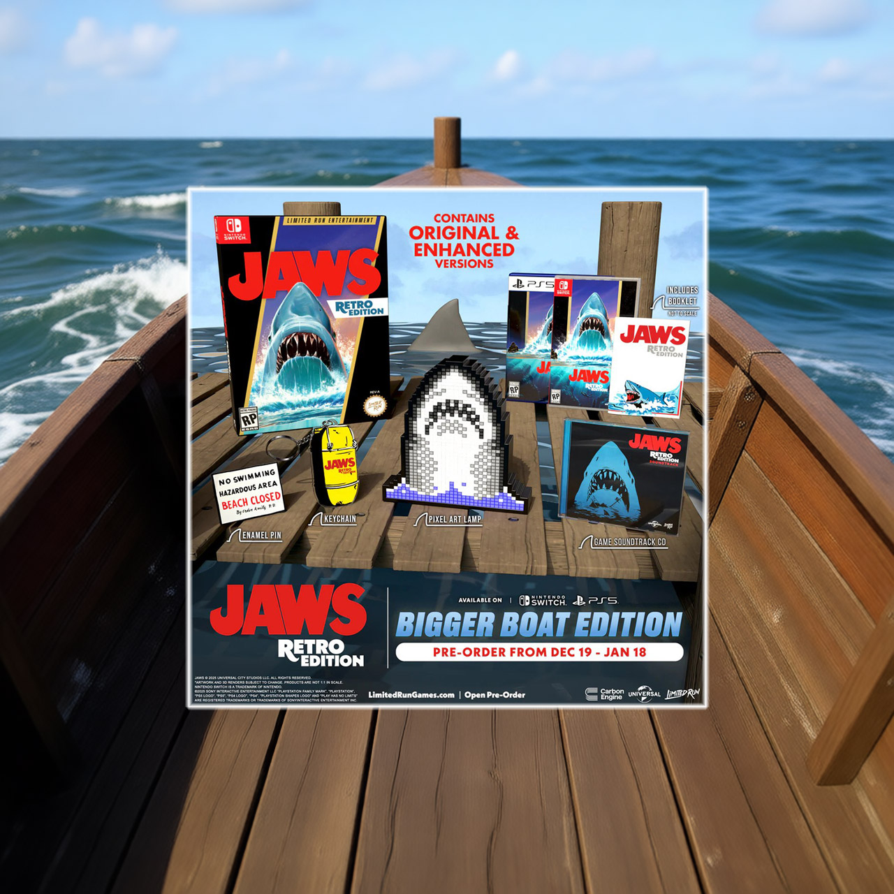 Limited Run Games NES Jaws Game Rerelease PS5 Switch PC