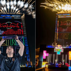 Red Bull Largest Game of Tetris in the Sky Drones