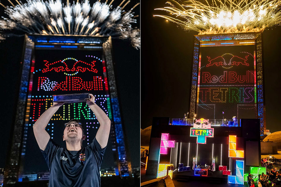 Red Bull Largest Game of Tetris in the Sky Drones