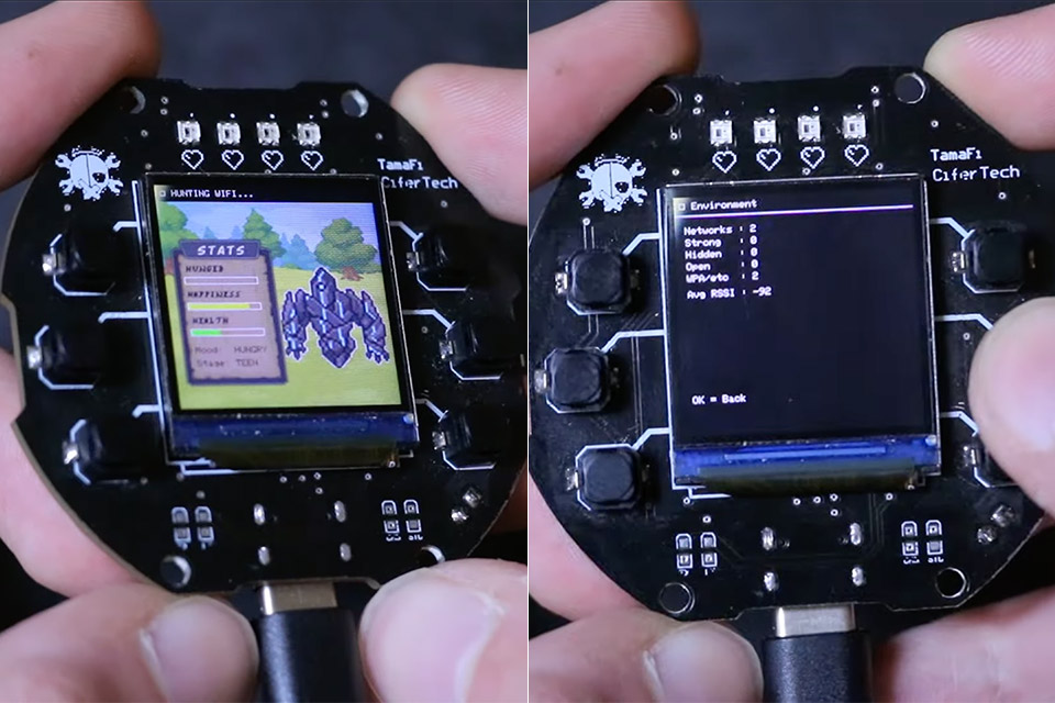 Virtual Pet WiFi Signal Seeker Hunter