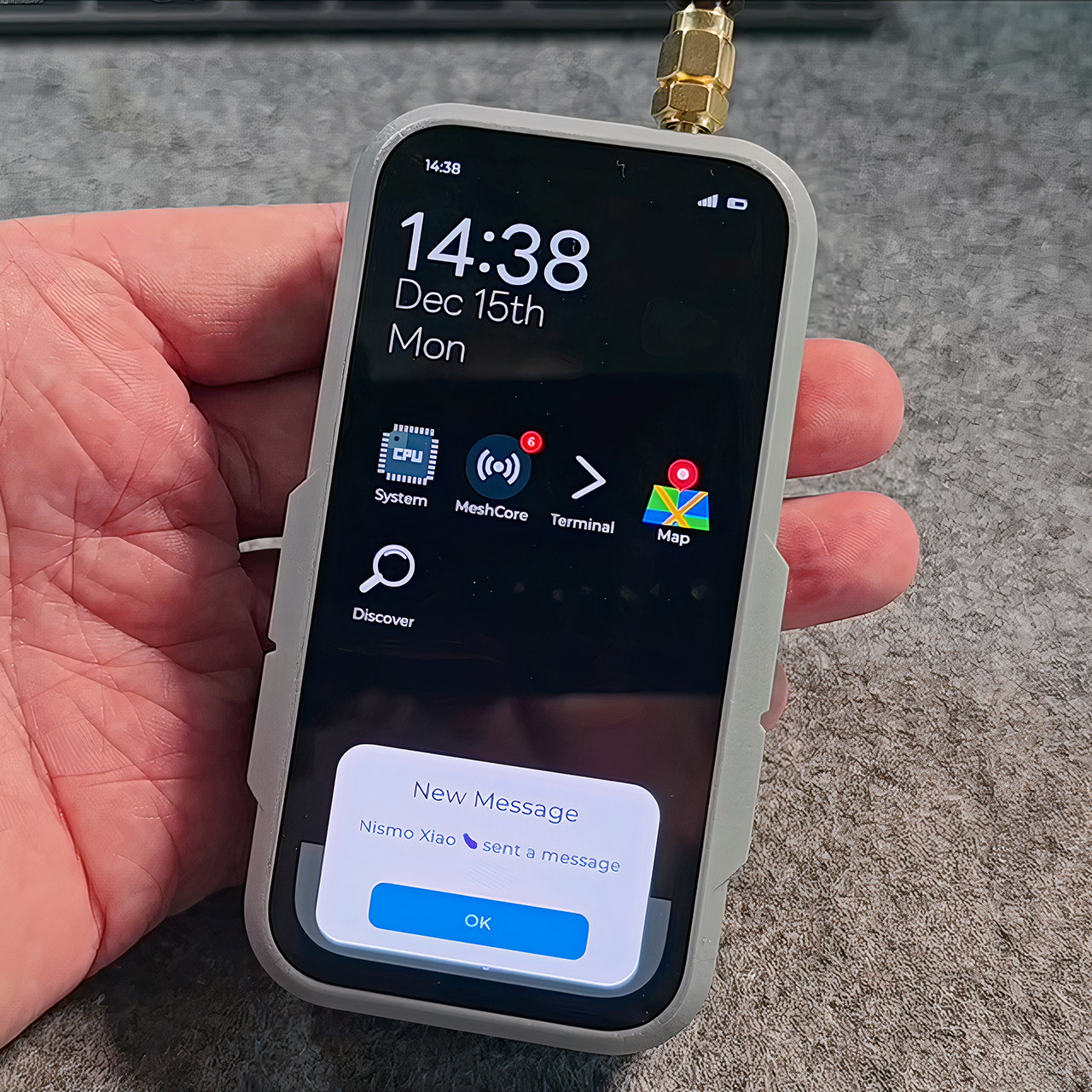 MeshCore Smarthone LilyGo T-Display P4