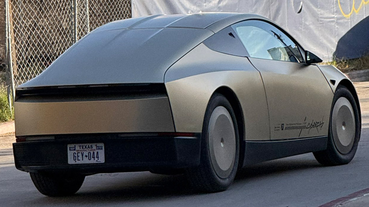 Production Tesla Cybercab No Steering Wheel Public Austin