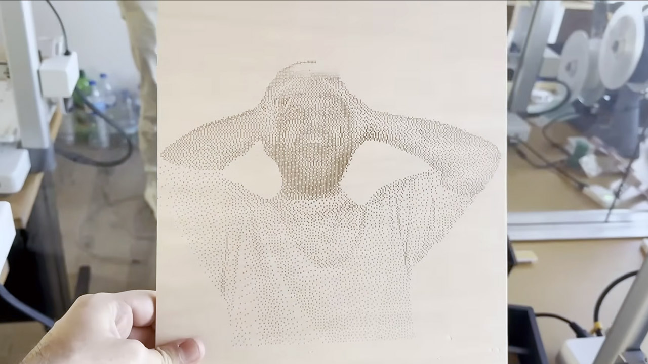 3D Printer Wood Engraver Mod