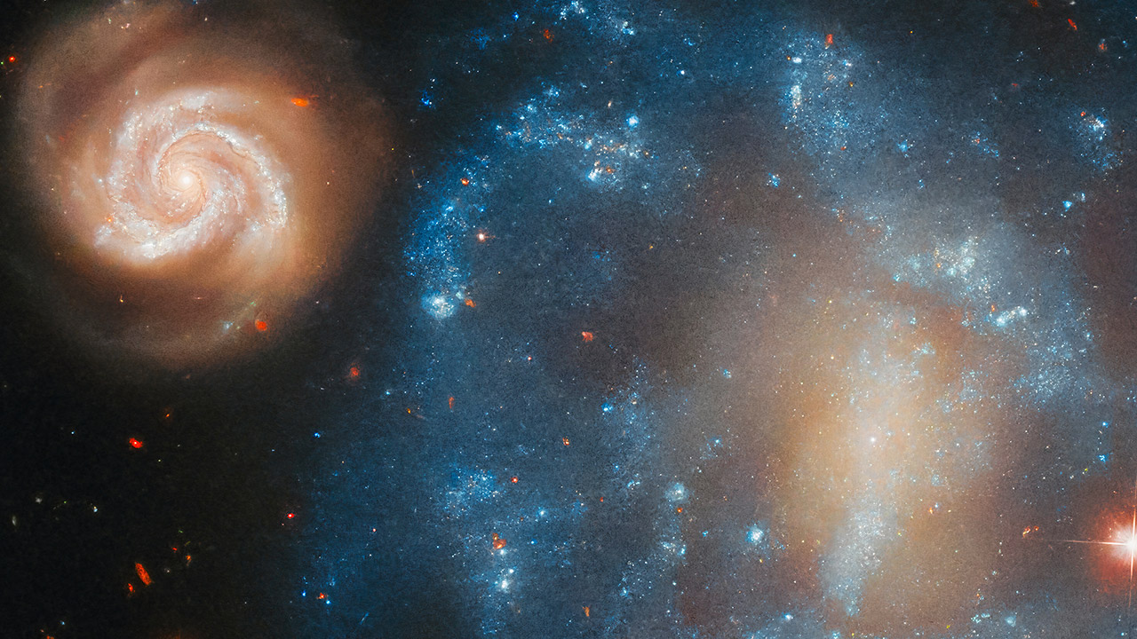 Hubble Arp 4 Spiral Galaxies Cetus Constellation