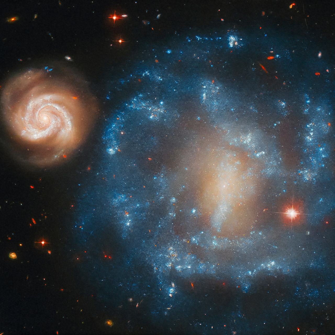 Hubble Arp 4 Spiral Galaxies Cetus Constellation
