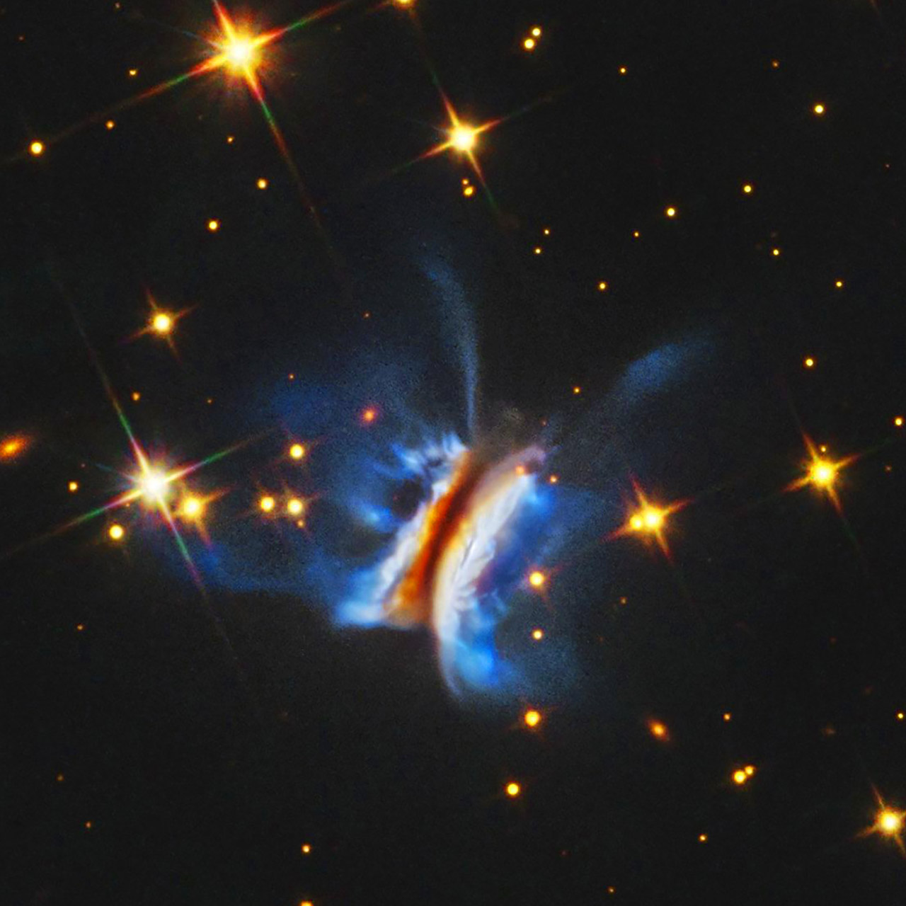 Hubble Largest Protoplanetary Disk Circling Star