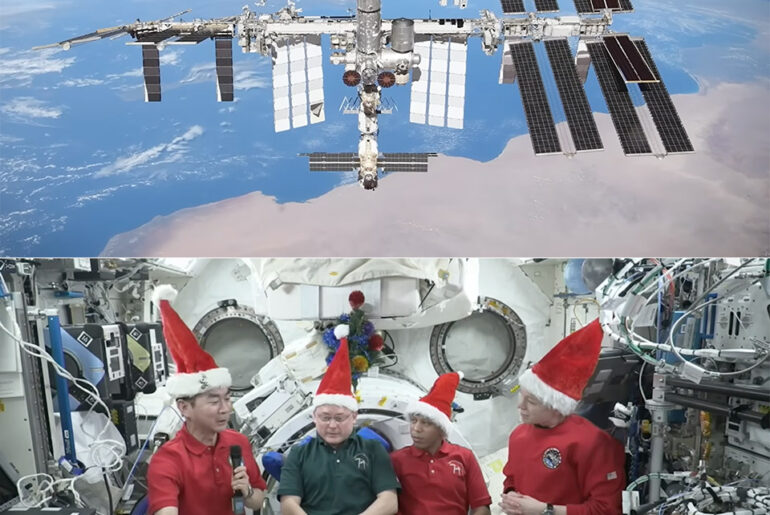 NASA ISS Crew Christmas in Space 2025