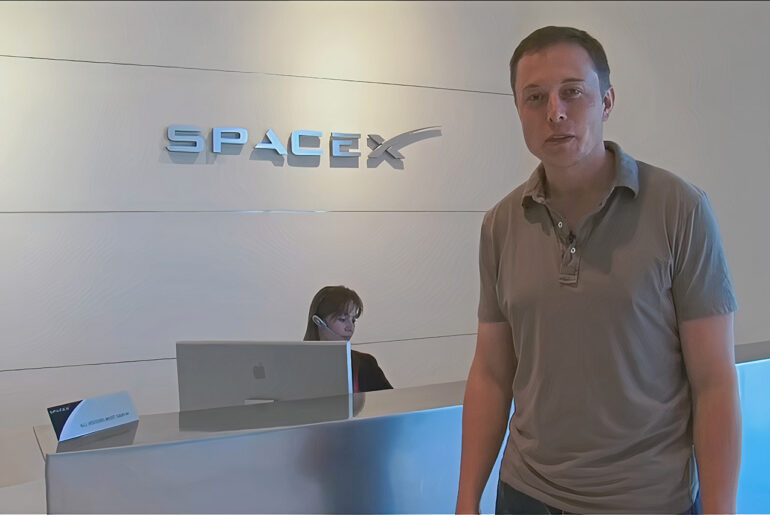 2010 SpaceX Office Tour Elon Musk